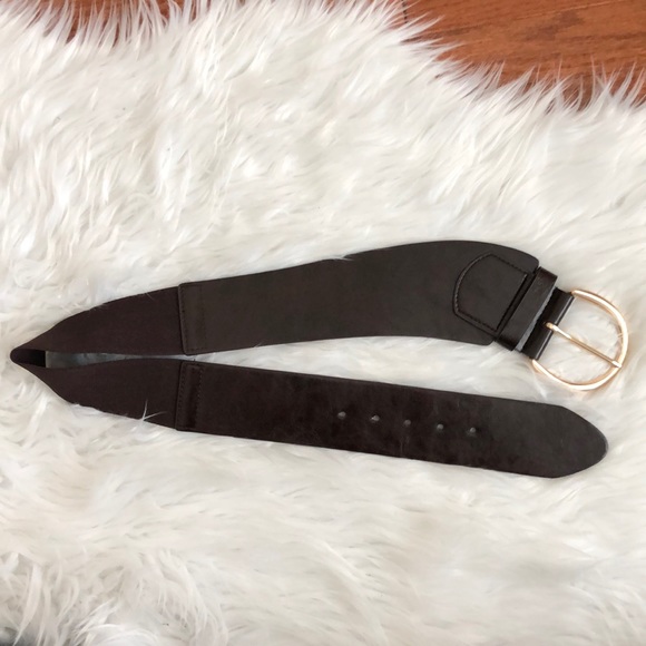 NWT INC Brown Stretch Waist Belt - Picture 5 of 7